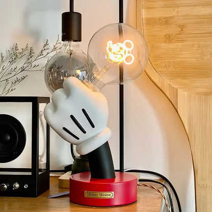 Mickey Hand Glow Lamp – Creative Hand-Holding Table Light for Bedroom & Desk Décor