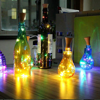 GlowCork 10-Pack – Fairy Bottle Lights | Battery-Operated | Wedding & Party Décor