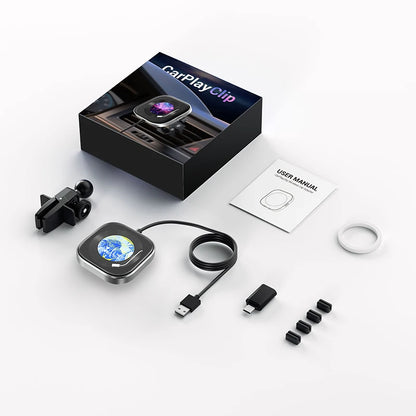 DriveLink Clip – Wireless CarPlay Dongle for Wired Systems