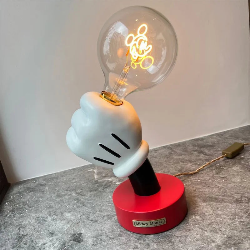 Mickey Hand Glow Lamp – Creative Hand-Holding Table Light for Bedroom & Desk Décor