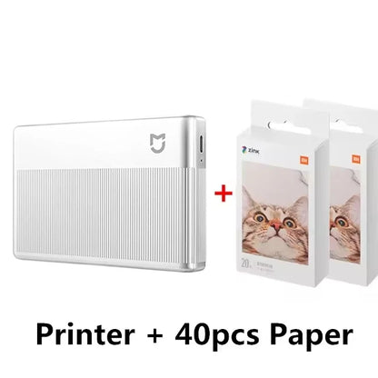 Xiaomi Mijia 1S Pocket Photo Printer – Portable Wireless Mini Printer for Instant Colour Prints