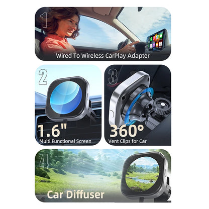 DriveLink Clip – Wireless CarPlay Dongle for Wired Systems