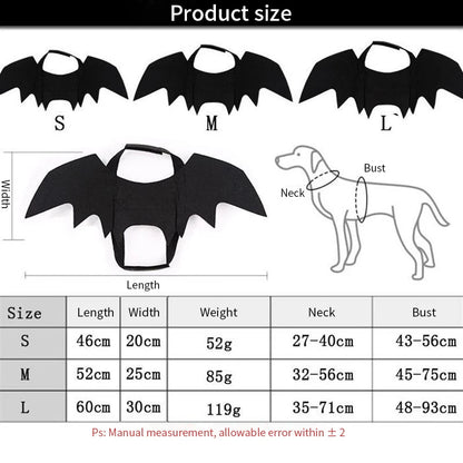 PawBat Costume – Funny Pet Bat Wings for Cats & Dogs | Halloween & Xmas Outfit
