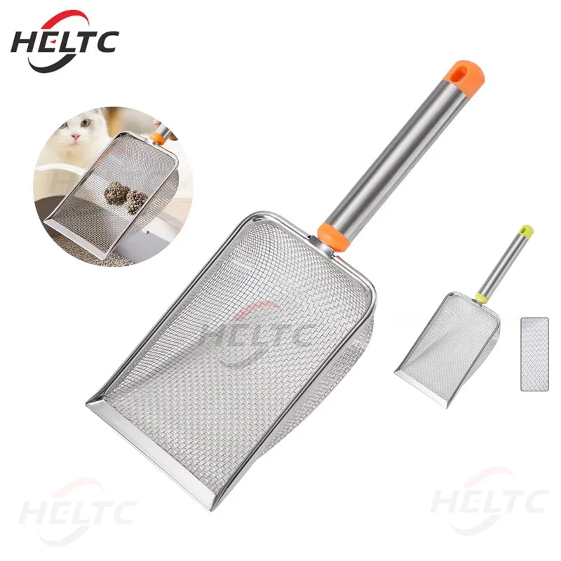 PurrSift Pro – Stainless Steel Cat Litter Scoop | Fine Mesh | Non-Stick & Durable