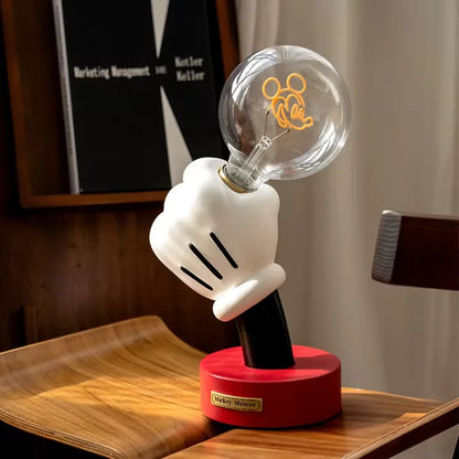 Mickey Hand Glow Lamp – Creative Hand-Holding Table Light for Bedroom & Desk Décor
