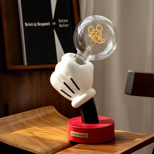 Mickey Hand Glow Lamp – Creative Hand-Holding Table Light for Bedroom & Desk Décor