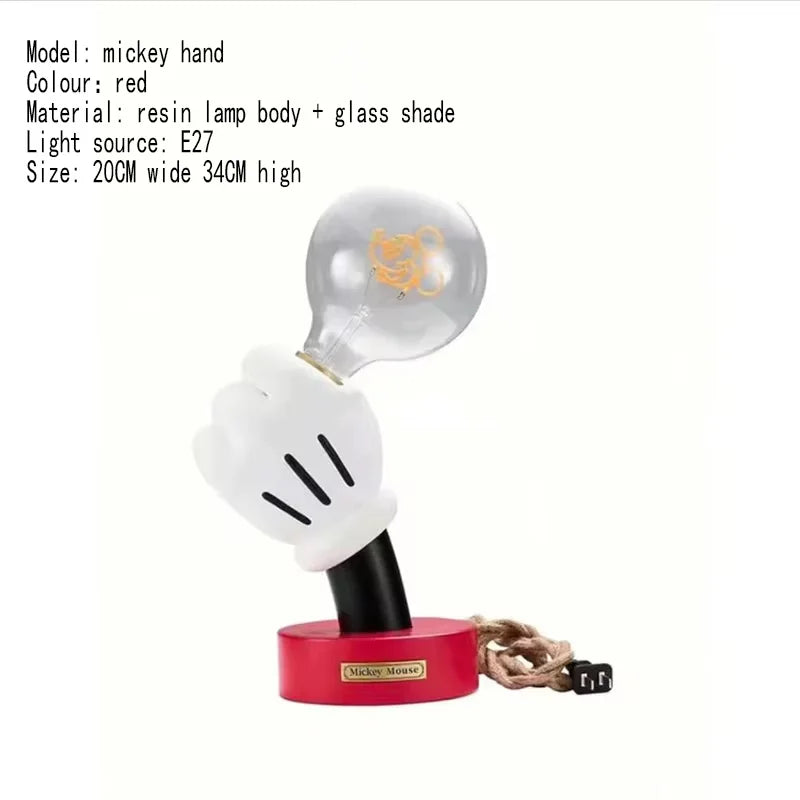 Mickey Hand Glow Lamp – Creative Hand-Holding Table Light for Bedroom & Desk Décor