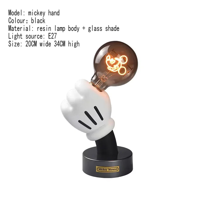 Mickey Hand Glow Lamp – Creative Hand-Holding Table Light for Bedroom & Desk Décor