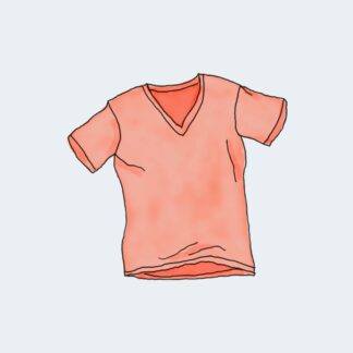 Camiseta com gola V
